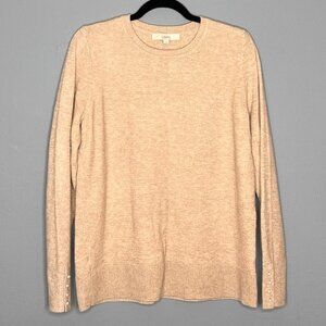 LOFT | Pearl Sleeve Accent Sweater​